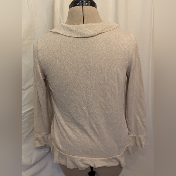 Ann Taylor ruffle-edge cardigan - Picture 3 of 6